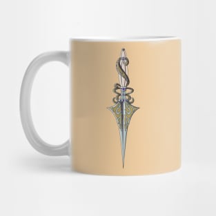 Swirls and Twirls Blade - Fantasy Dagger Mug